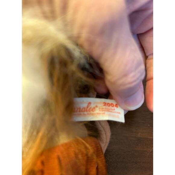 Annalee Thanksgiving Set of 2 Native American Indian Dolls 2004 - Picture 5 of 5